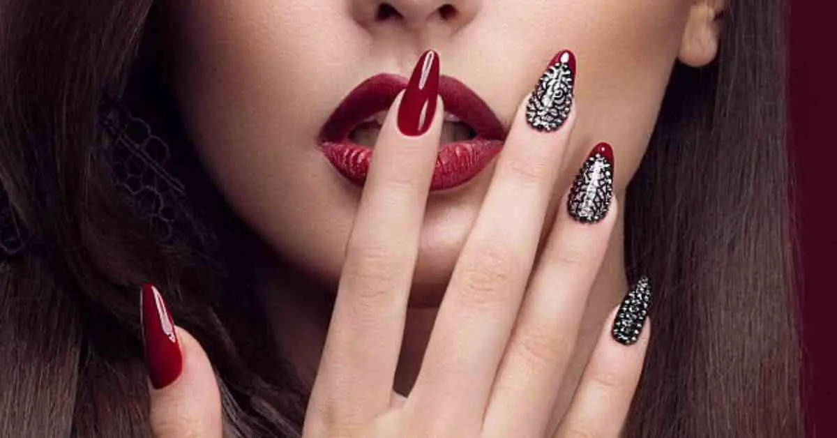Dark Red Nails for a Bold Look