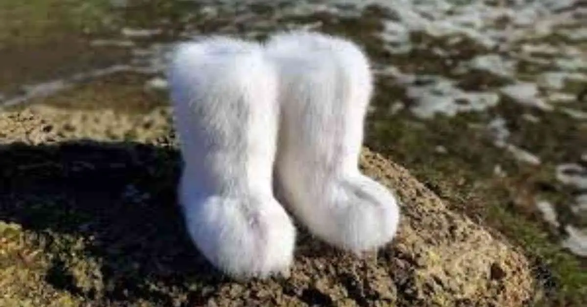 White Fur Boots for women